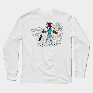 SKATING BLOODY RABBIT 010 Long Sleeve T-Shirt